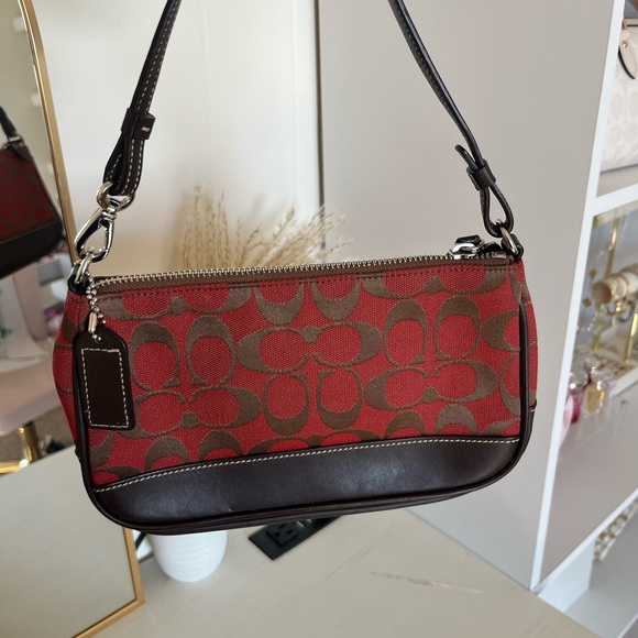 Coach mini demi red bag vintage